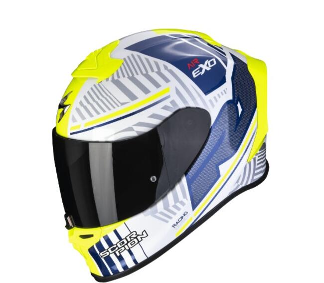 Caschi Integrali Bianco/blu Scorpion